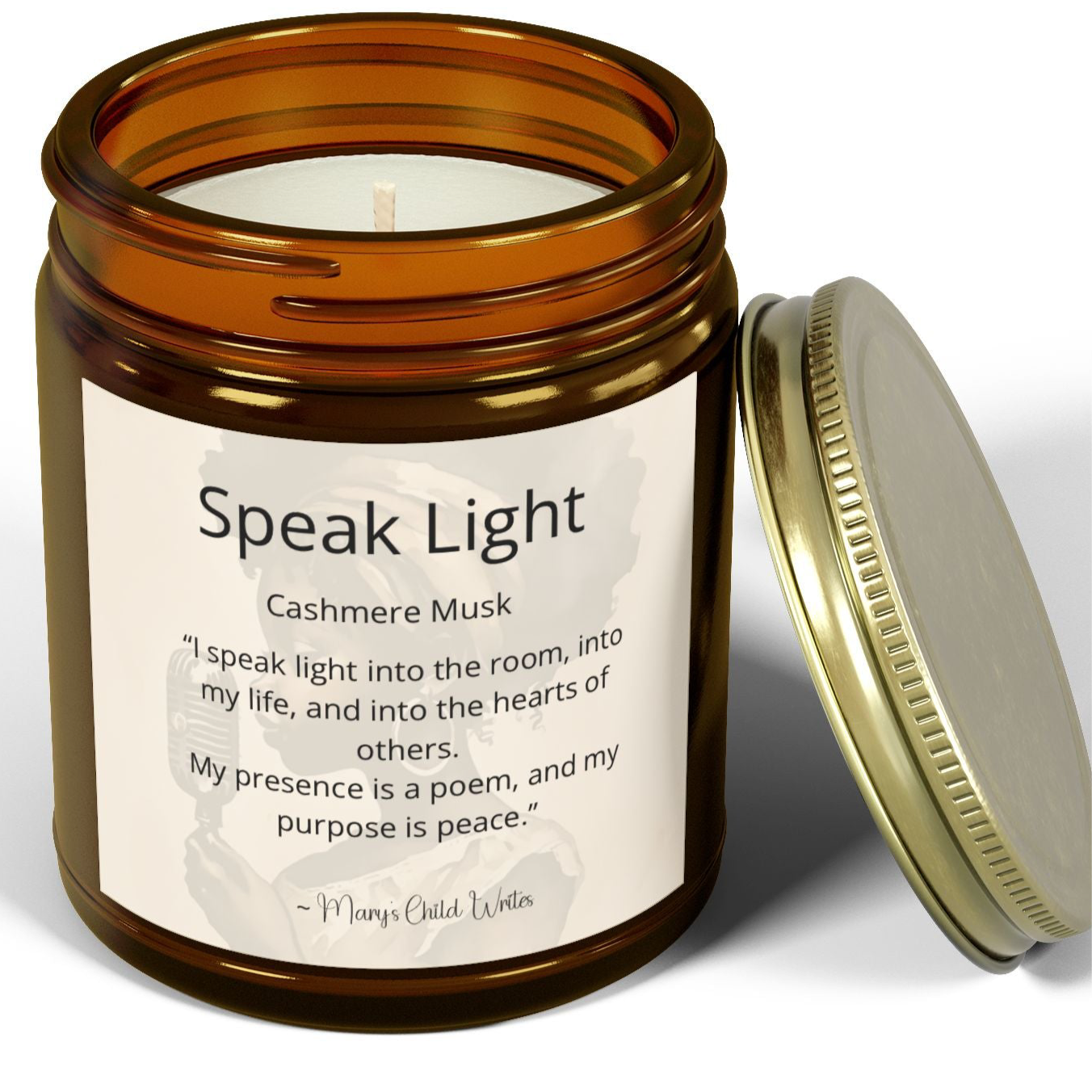 Inspirational Affirmation Candle by Mary’s Child Writes